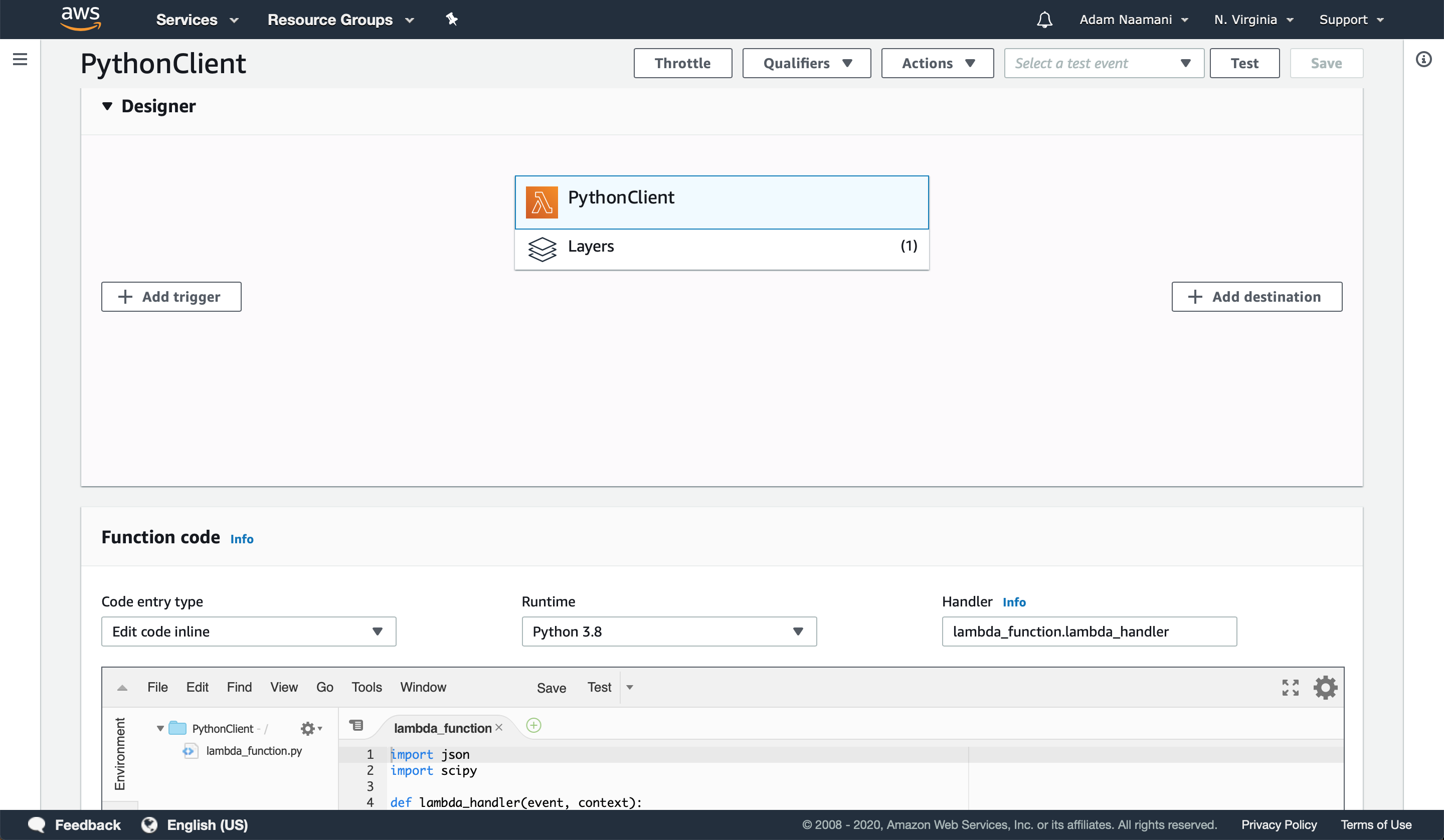 AWS Lambda Functions for Python and Ruby